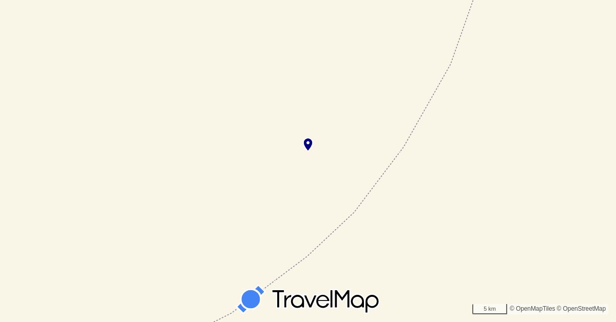 TravelMap itinerary: driving in Chad (Africa)